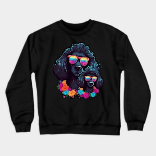 Poodle Fathers Day Crewneck Sweatshirt